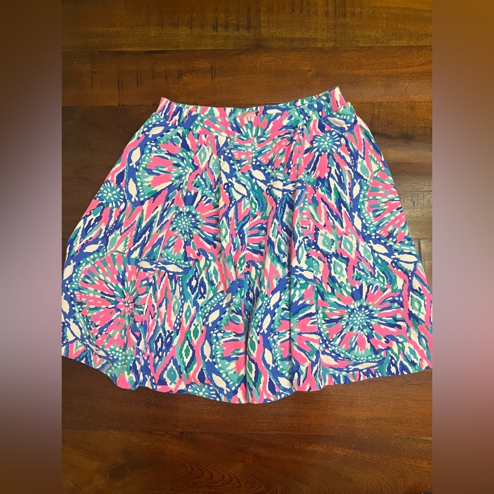 Lilly Pulitzer Pink and Blue Patterned Skort